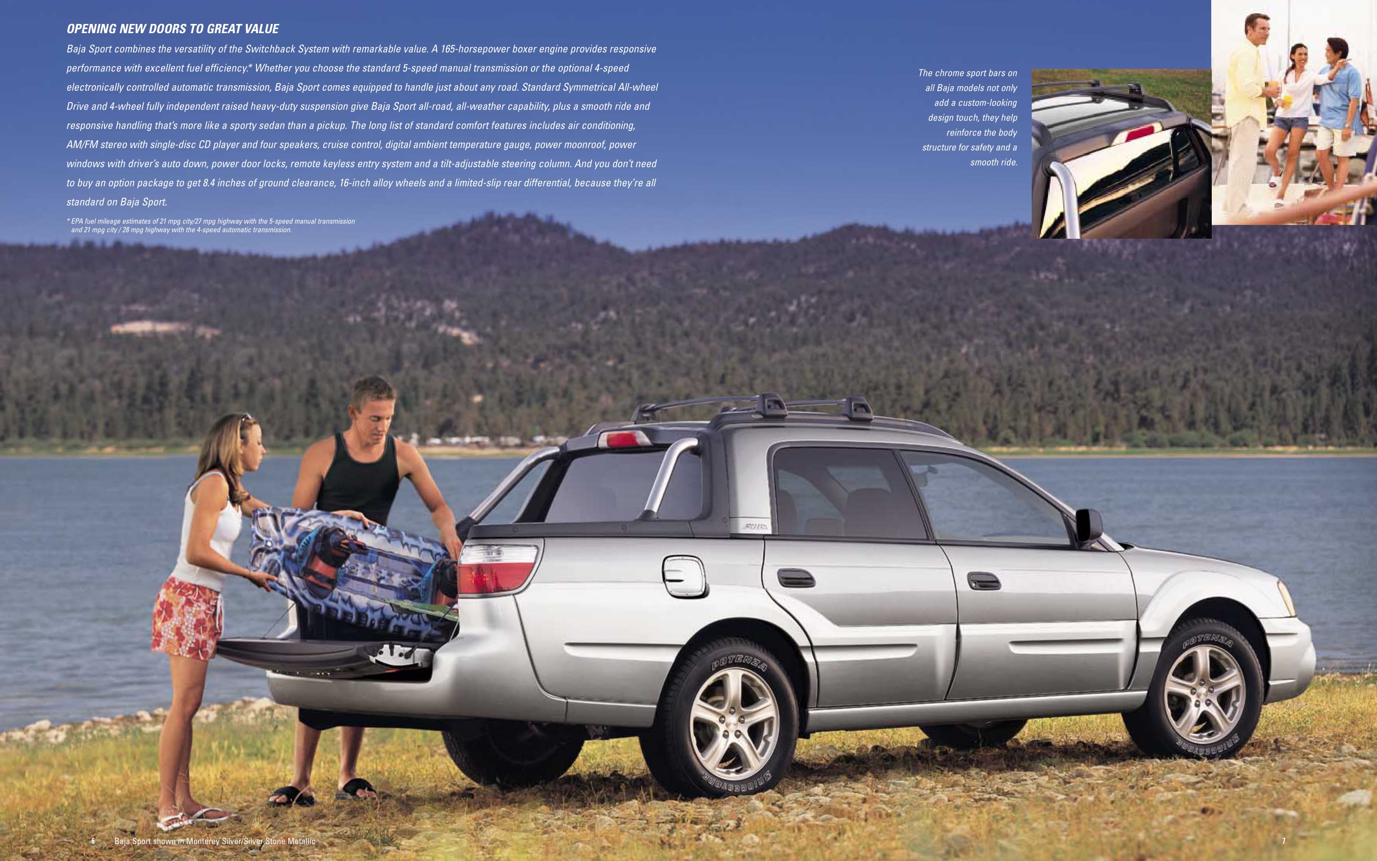 2004 Subaru Baja Brochure Page 2
